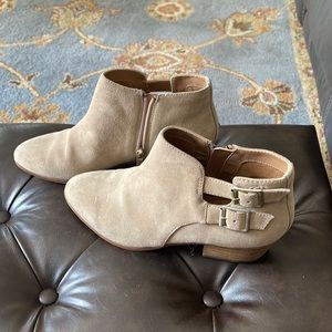 Suede bootie. Brand new
